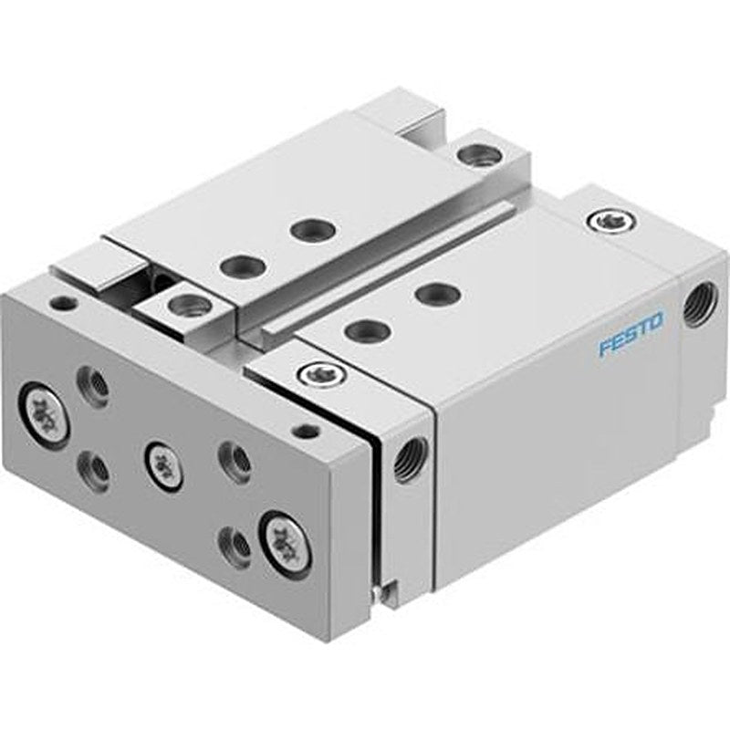 Festo Pneumatic Guided Cylinder - DFM-25-30-B-PPV-A-KF 25 mm Bore, DFM Series, 30 mm Double Acting Acting