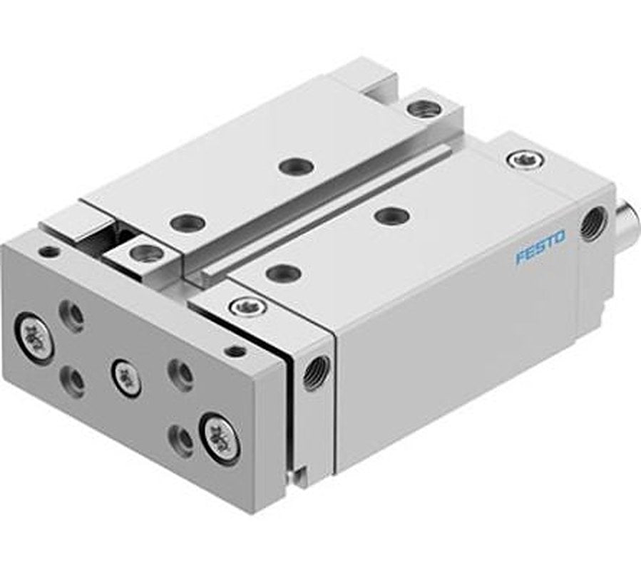 Festo Pneumatic Guided Cylinder - DFM-25-50-B-PPV-A-GF 25 mm Bore, DFM Series, 50 mm Double Acting Acting
