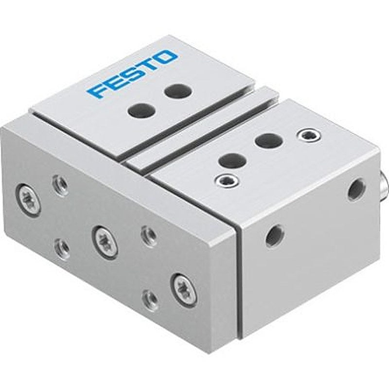 Festo Pneumatic Guided Cylinder - DFM-40-25-P-A-KF-F1A 40 mm Bore, DFM Series, 25 mm Double Acting Acting