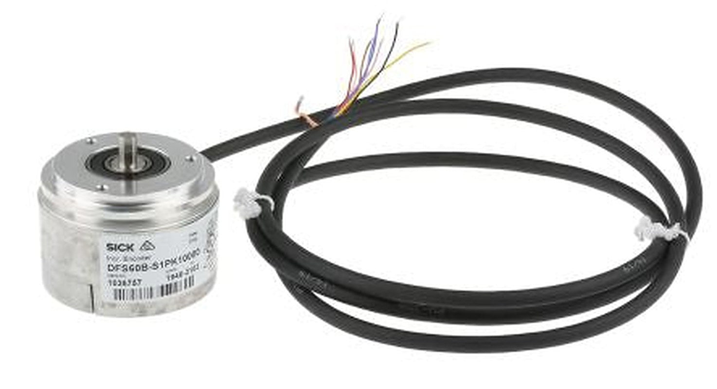 SICK DFS60B Series Incremental Incremental Encoder 32V dc, 10000 ppr ppr, TTL, HTL Signal, Solid Type, 6 mm Shaft