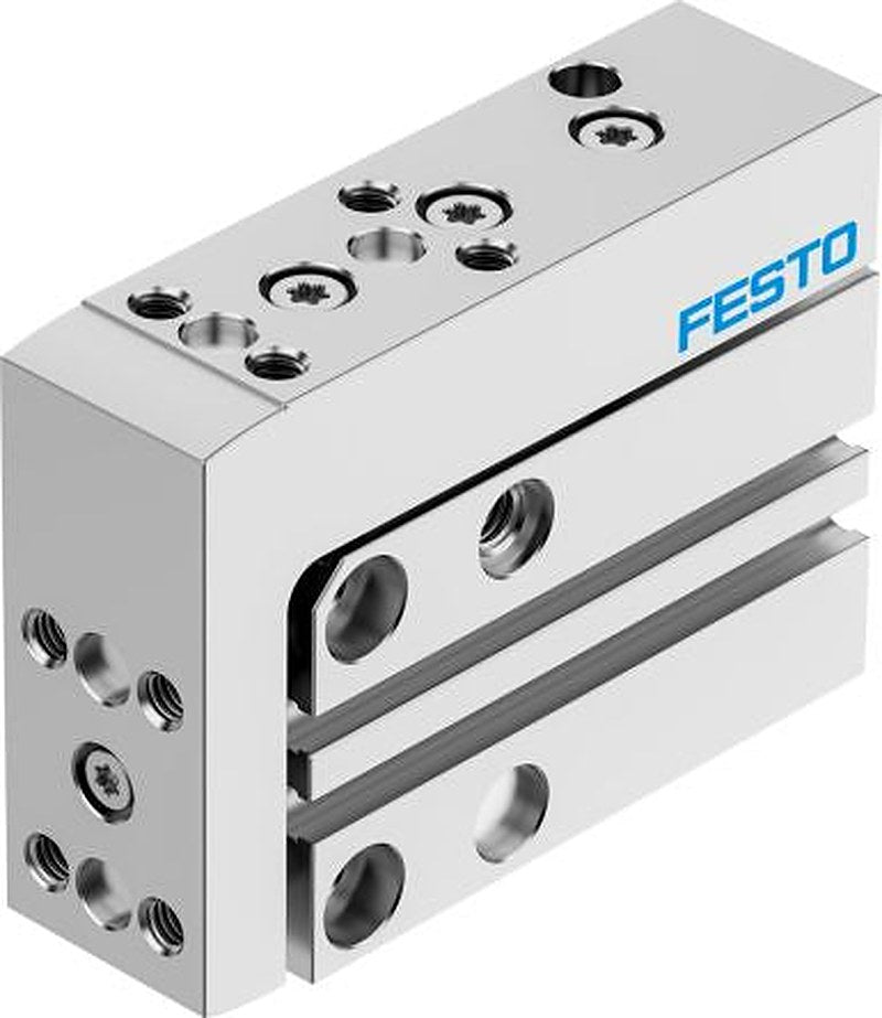 Festo Pneumatic Guided Cylinder - DGSS-10-20-E1A 10 mm Bore, DGSS-10-20 Series, 20 mm Double Acting Acting