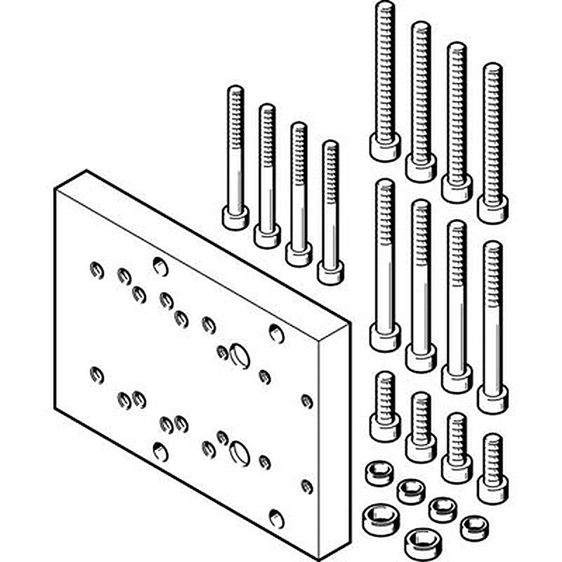 Festo Adapter Kit DHAA-D-L-40-G7-25, For Use With Handling Modules