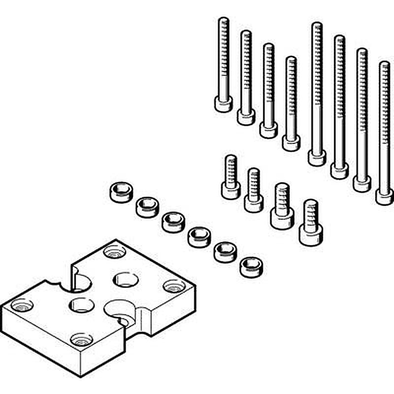 Festo Adapter Kit DHAA-G-G6-16-B8-25, For Use With Pneumatic Cylinder & Actuator