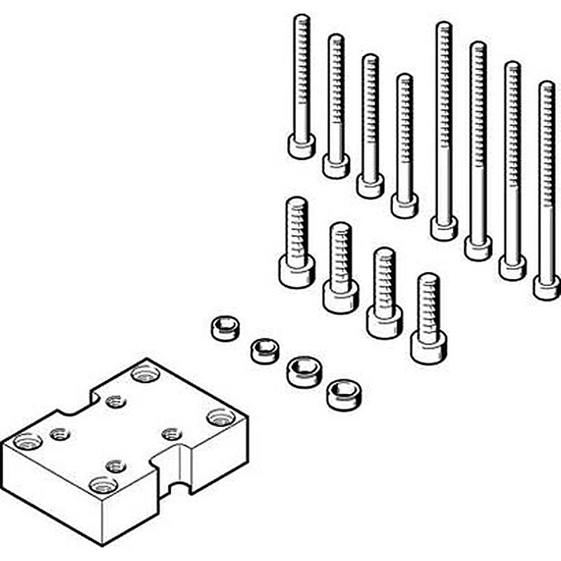 Festo Adapter Kit DHAA-G-H3-16-B8-25, For Use With Pneumatic grippers