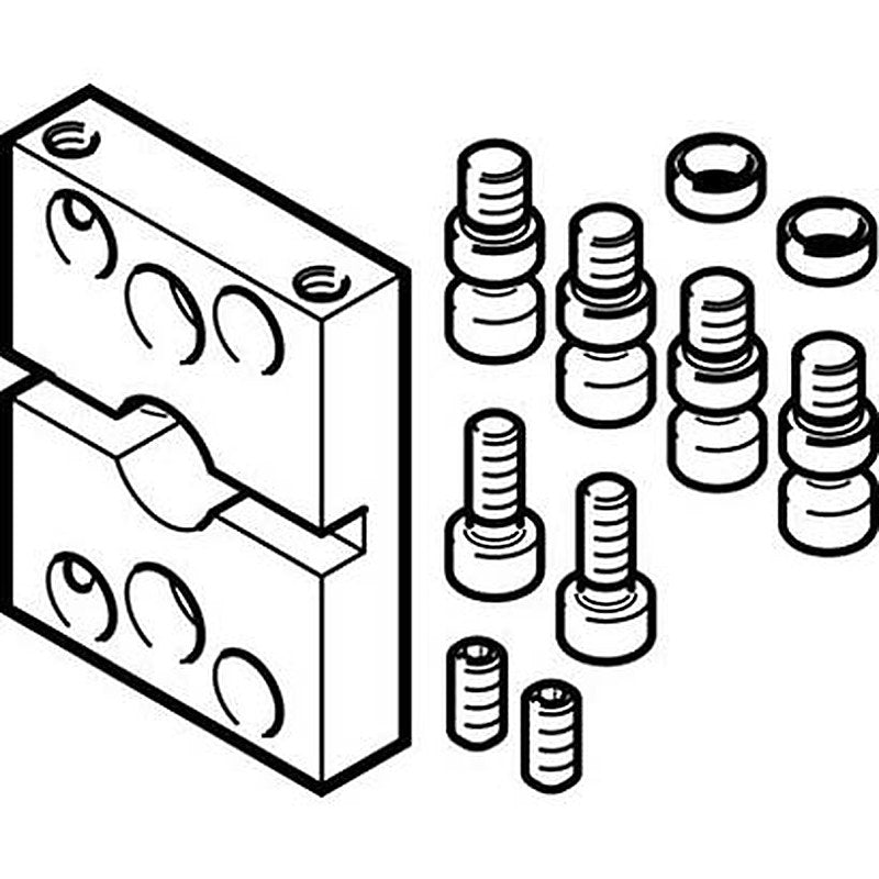 Festo Adapter Kit DHAA-G-Q5-20-B11-20, For Use With Pneumatic Cylinder & Actuator