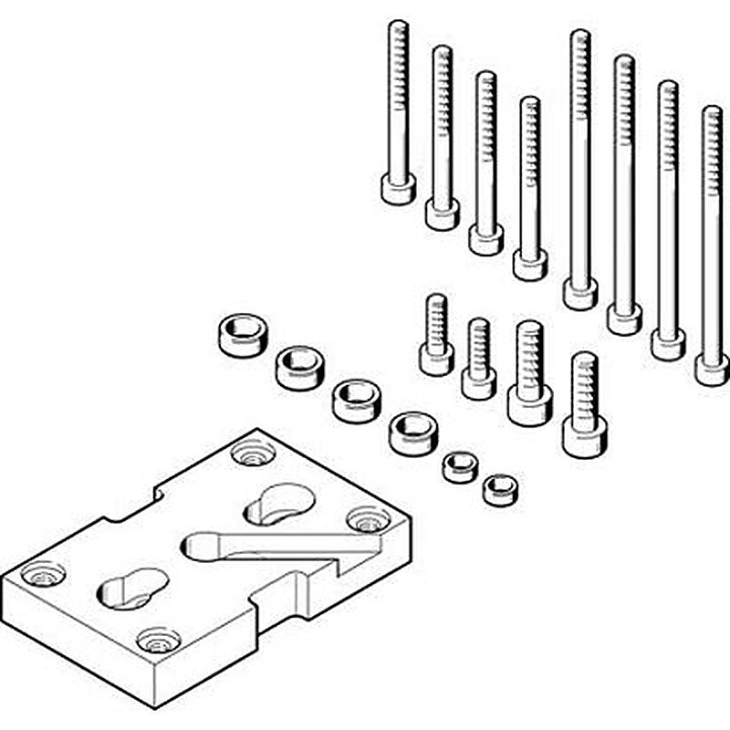 Festo Adapter Kit DHAA-G-Q5-32-B8-50, For Use With Pneumatic grippers