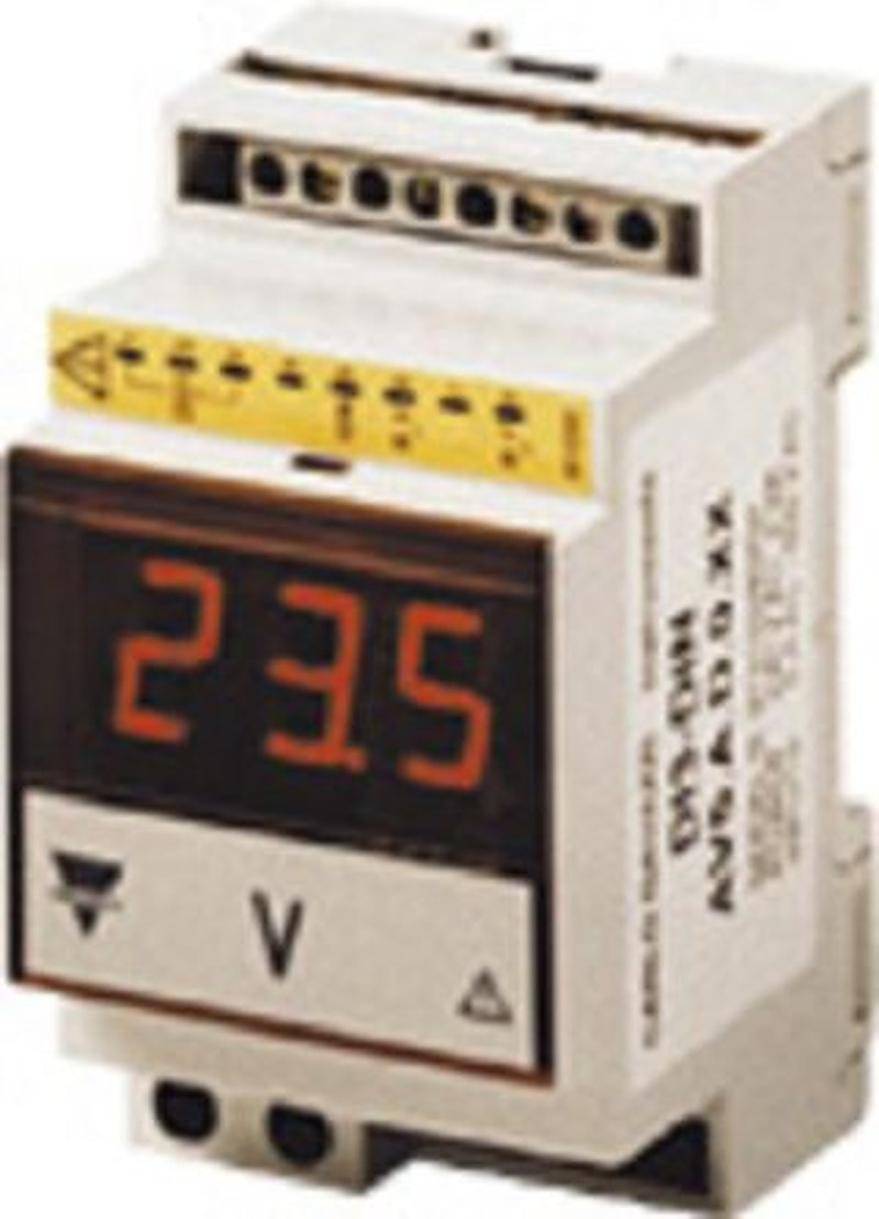 Carlo Gavazzi DI3DINAV5AD0 7 Segment LED Multi-Function Panel Meters for Current, Voltage, 89 mm x 53.5 mm