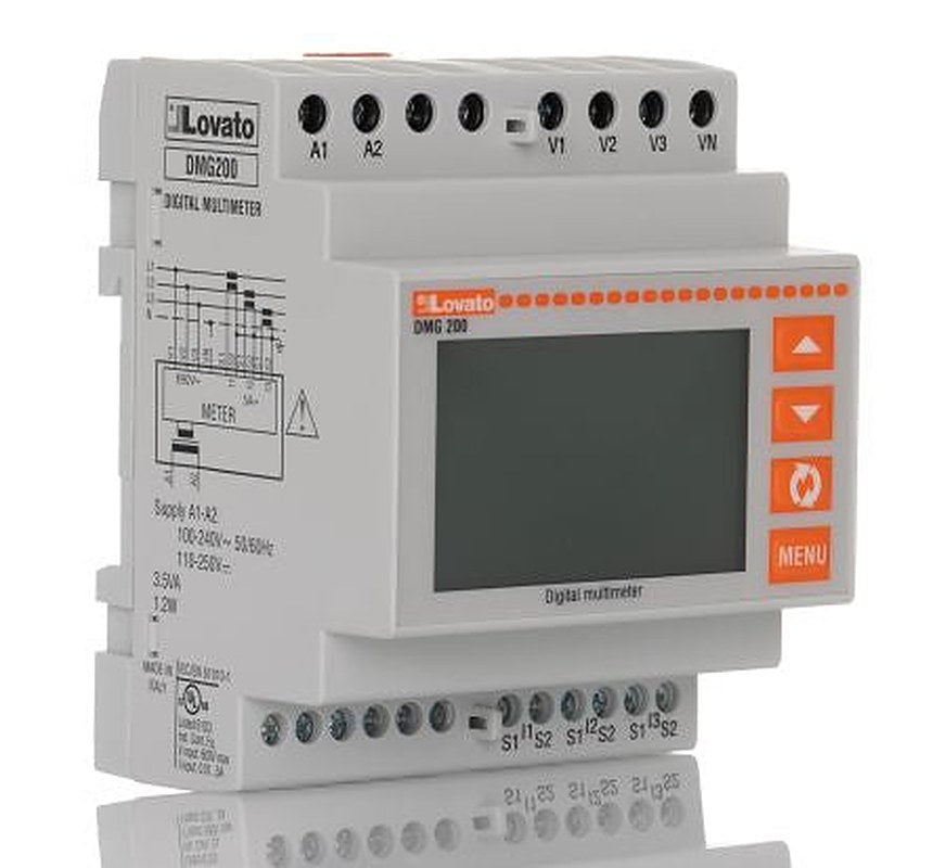 Lovato 3 Phase LCD Energy Meter, Type Electronic