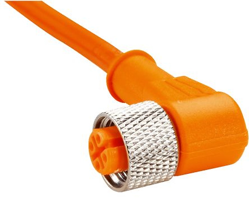 SICK Female 12 way M12, Right Angle to Unterminated 4 way Free Cable End Connector Cable, 2 m