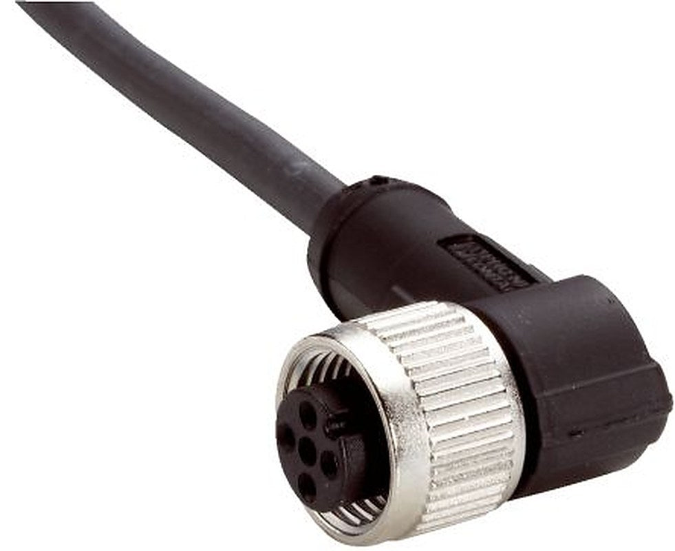 SICK Female 12 way M12, Right Angle to Unterminated 4 way Free Cable End Connector Cable, 10 m