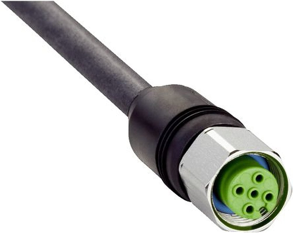 SICK Female 12 way M12, Straight to Unterminated 5 way Free Cable End Connector Cable, 20 m