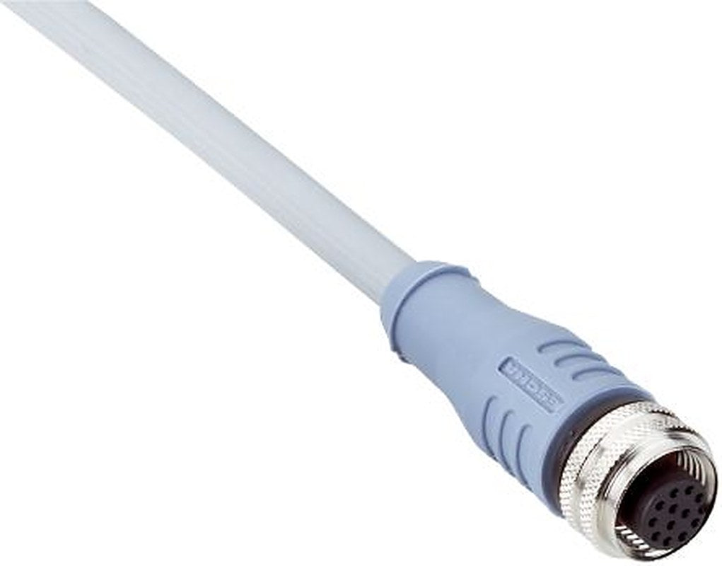 SICK Female 12 way M12, Straight to Unterminated Free Cable End Connector Cable, 10 m
