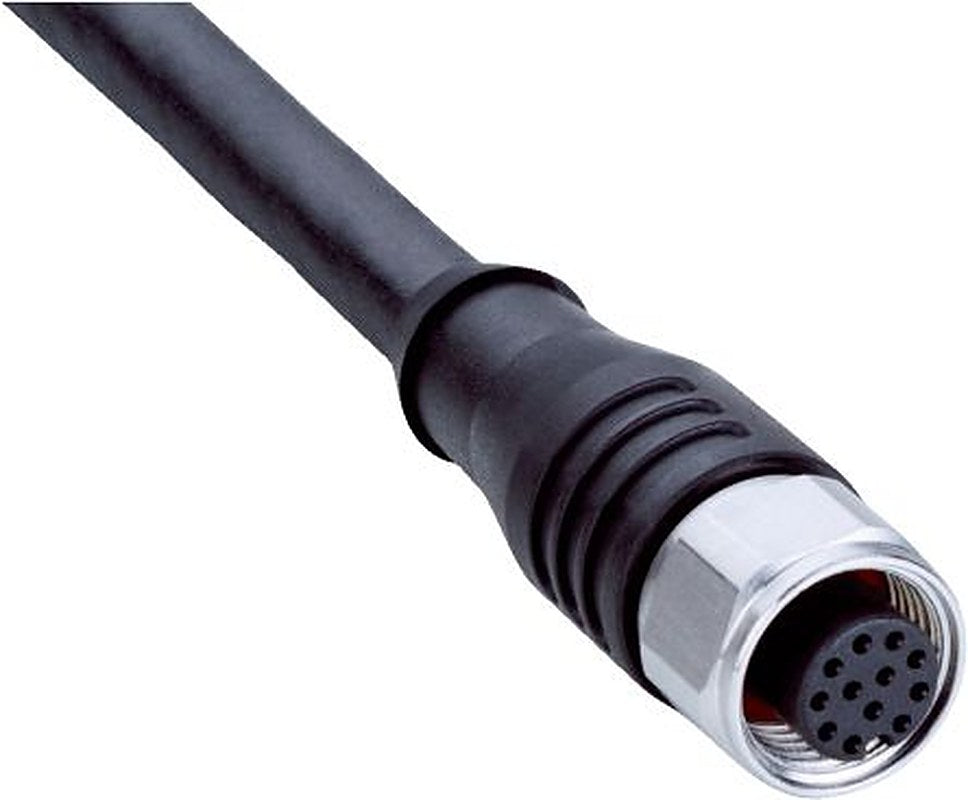 SICK Female 12 way Straight to 12 way Free Cable End Connector Cable, 20 m