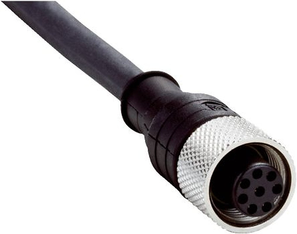 SICK Female 8 way M12, Straight to Unterminated Free Cable End Connector Cable, 7.5 m
