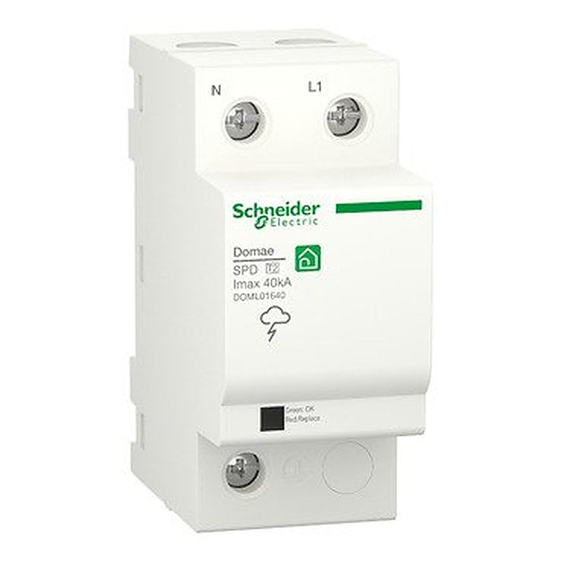 Surge Protection Device, Domae, 1P+N, T2, 40 kA (Surge Protection Device Domae) is a Schneider Electric product. Designed for reliable performance and long service life. Available across Iraq — contact us for pricing and delivery options.