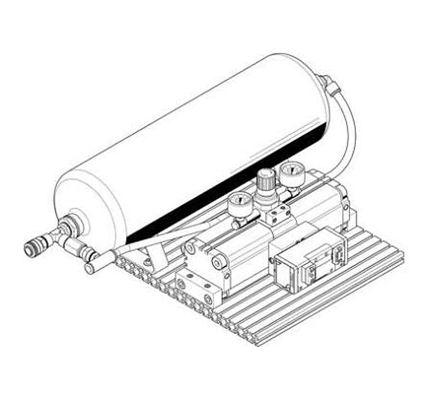 Festo DPA Pneumatic Booster Regulator, KD4, QS-12, Silencer
