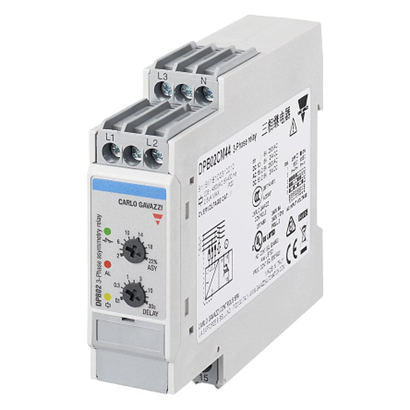 Carlo Gavazzi Relay, 3 Phase, SPDT, DIN Rail, 480V ac