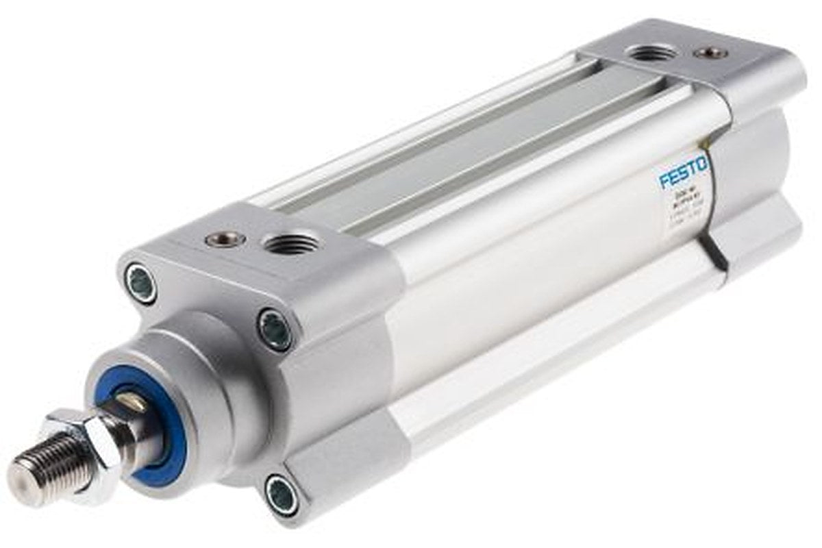 Festo Pneumatic Piston Rod Cylinder - 1376659 40 mm Bore, 80 mm DSBC Series, Double Acting Acting