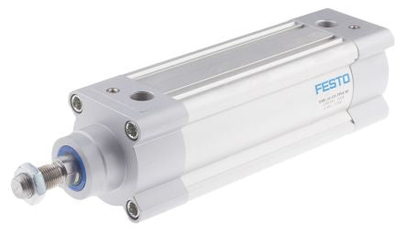 Festo Pneumatic Piston Rod Cylinder - 1383583 63 mm Bore, 125 mm DSBC Series, Double Acting Acting