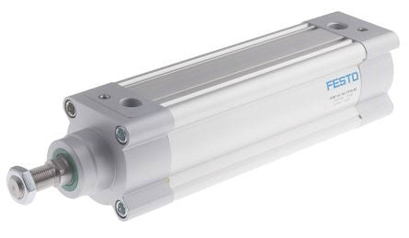 Festo Pneumatic Piston Rod Cylinder - 1383584 63 mm Bore, 160 mm DSBC Series, Double Acting Acting