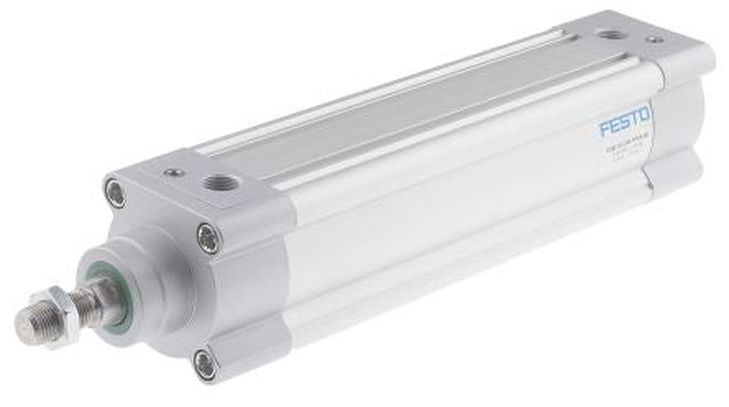 Festo Pneumatic Piston Rod Cylinder - 1383585 63 mm Bore, 200 mm DSBC Series, Double Acting Acting