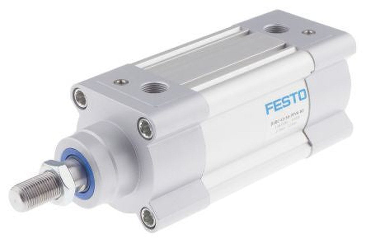 Festo Pneumatic Piston Rod Cylinder - 2126686 63 mm Bore, 60 mm DSBC Series, Double Acting Acting