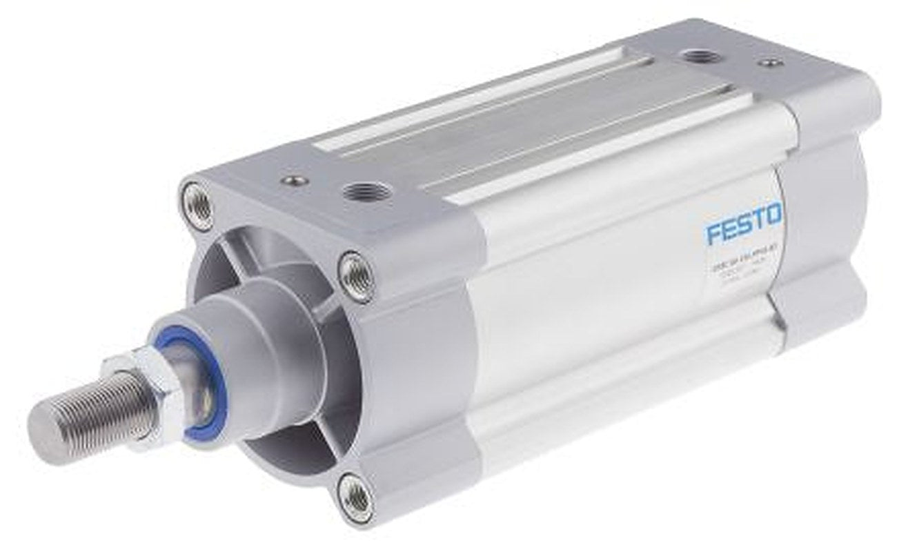 Festo Pneumatic Piston Rod Cylinder - 1383337 80 mm Bore, 100 mm DSBC Series, Double Acting Acting