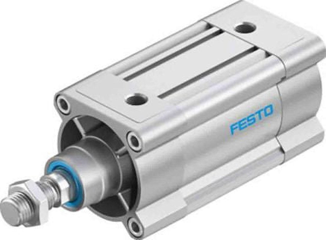 Festo Pneumatic Piston Rod Cylinder - 2126638 80 mm Bore, 60 mm DSBC Series, Double Acting Acting
