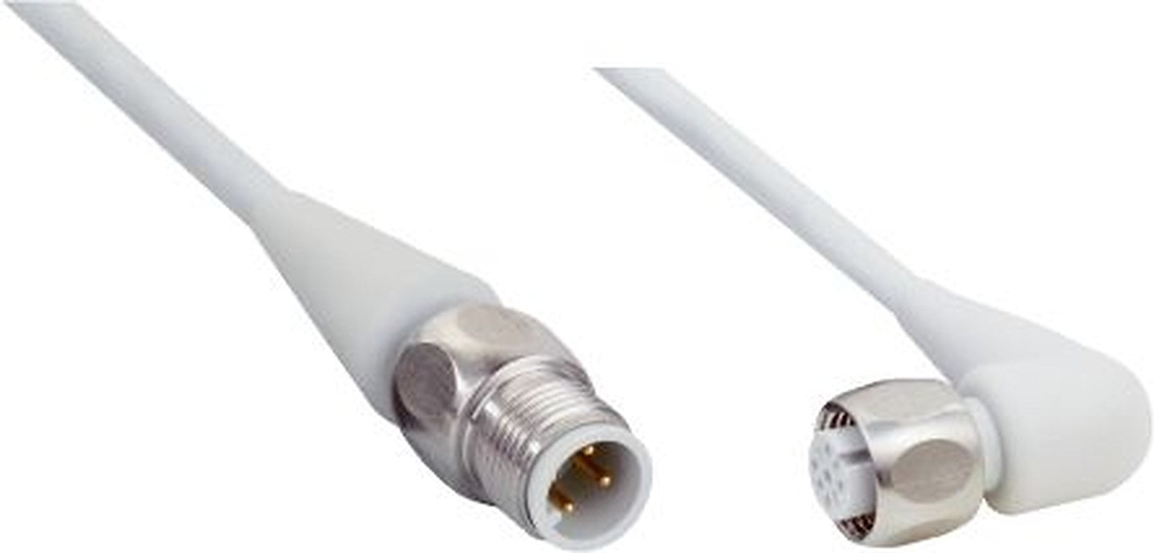 SICK Female 4 way Right Angle to Male 4 way Straight Sensor Actuator Cable, 5 m