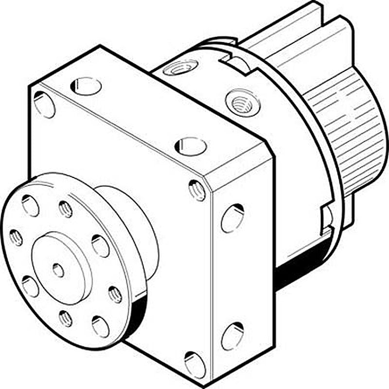 Festo DSM Series 8 bar Double Acting Action Pneumatic Rotary Actuator, 10 mm Bore, 90 °