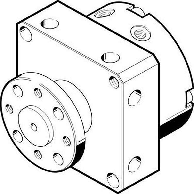 Festo DSM Series 8 bar Double Acting Action Pneumatic Rotary Actuator, 10 mm Bore, 90 °