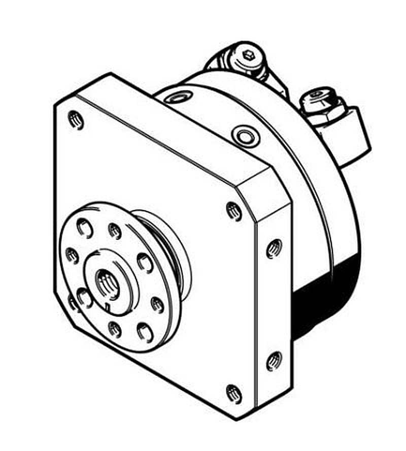 Festo DSM Series 10 bar Double Acting Action Rotary Actuator, 12 mm Bore, 270 °