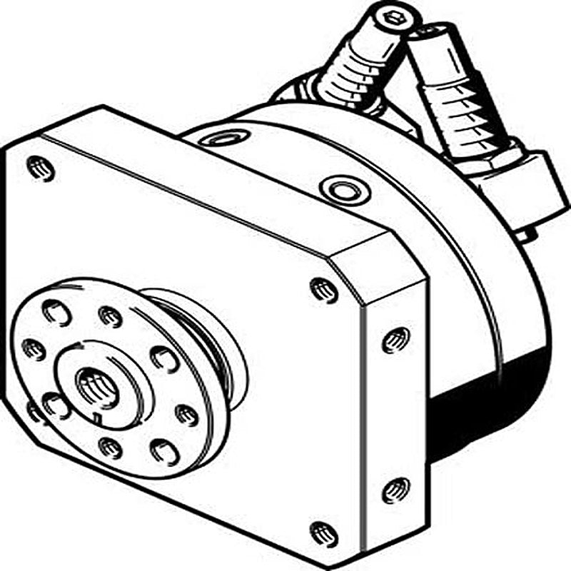 Festo DSM Series 10 bar Double Acting Action Pneumatic Rotary Actuator, 25 mm Bore, 246 °
