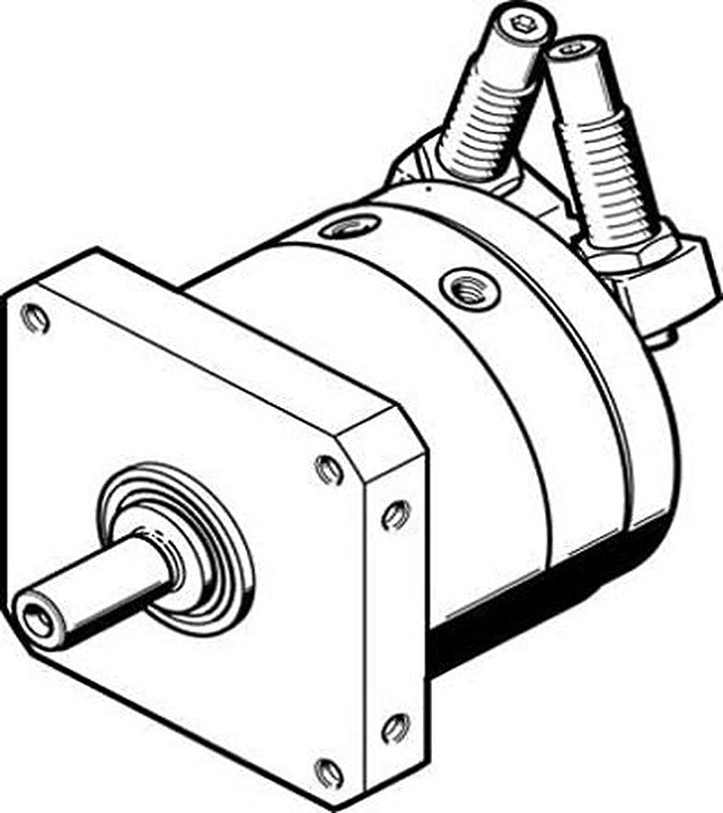 Festo 10 bar Double Acting Action Pneumatic Rotary Actuator, 63 mm Bore, 240 °