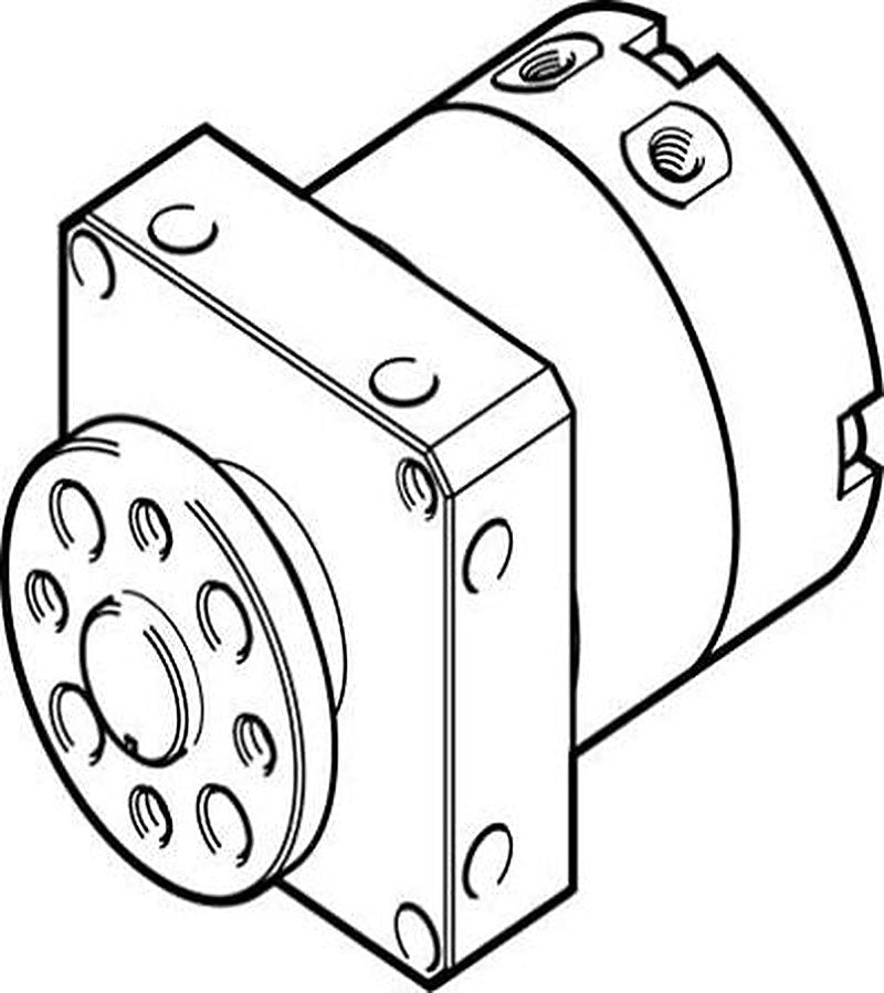 Festo 8 bar Double Acting Action Pneumatic Rotary Actuator, 8 mm Bore, 90 °