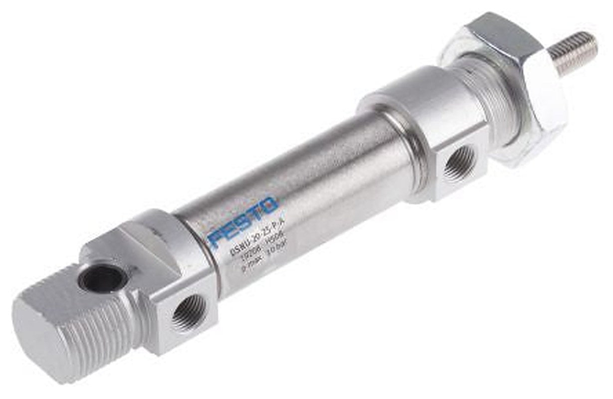 Festo 30 mm Pneumatic Cylinder - 1908300 DSNU Series, Double Acting Acting
