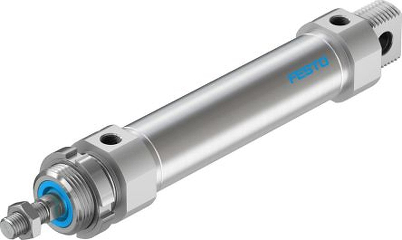 Festo 100 mm Pneumatic Piston Rod Cylinder - 196024 DSNU Series, Double Acting Acting