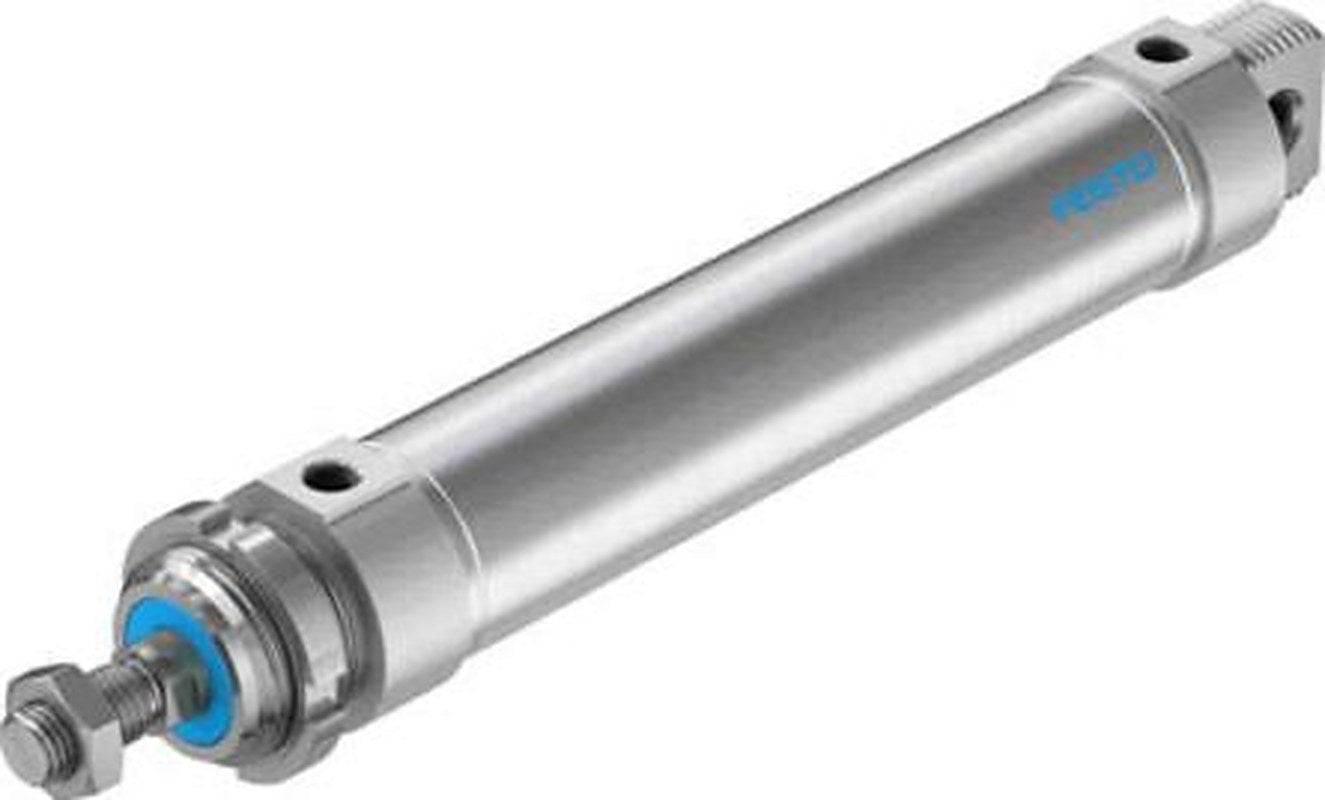 Festo 200 mm Pneumatic Piston Rod Cylinder - 196007 DSNU-50-200-P-A Series, Double Acting Acting