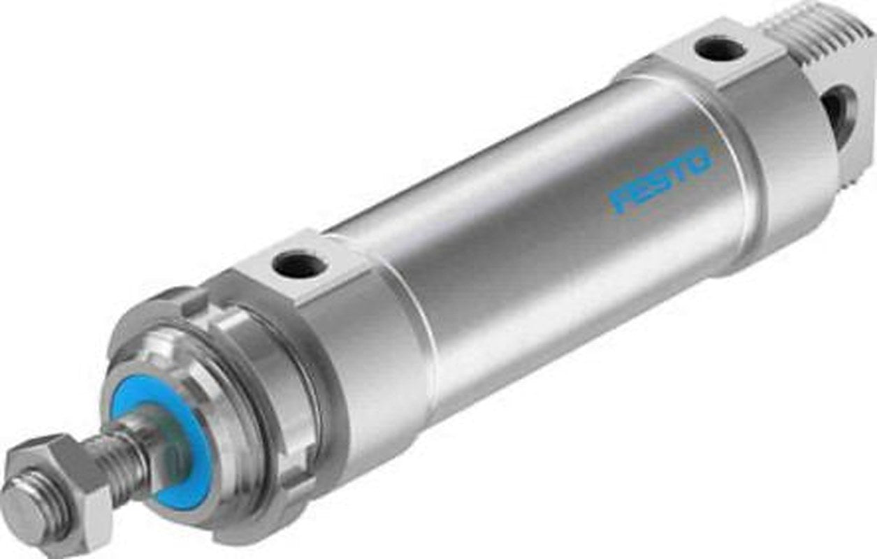 Festo 80 mm Pneumatic Piston Rod Cylinder - 196003 DSNU Series, Double Acting Acting
