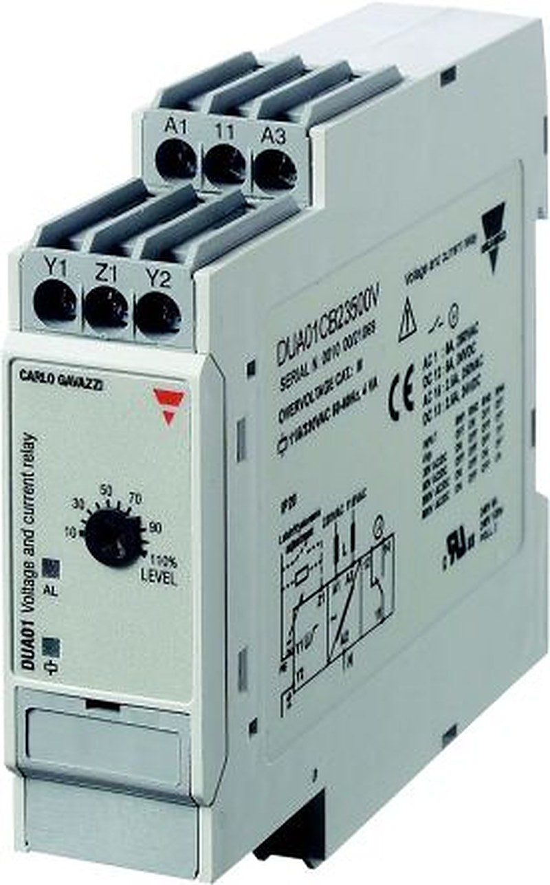 Carlo Gavazzi Monitoring Relay, 1 Phase, SPDT, DIN Rail, 115V ac, 230 V ac 48 V ac
