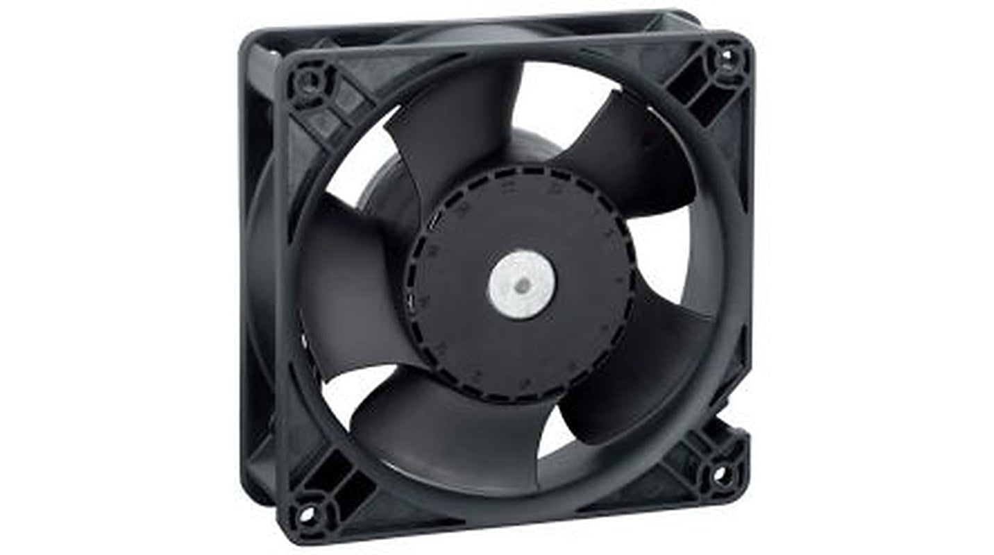 ebm-papst DV 4100 Series Axial Fan, 24V dc, 280 m³/h, 20.5 W, 850 mA Max 119 mm 119mm 38 mm