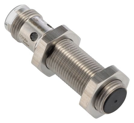 Omron E2A-S12KS04-M1-B1 Threaded Barrel Inductive Proximity Sensor, M12 PNP E2A 24V dc 4 mm 32 V dc 200mA