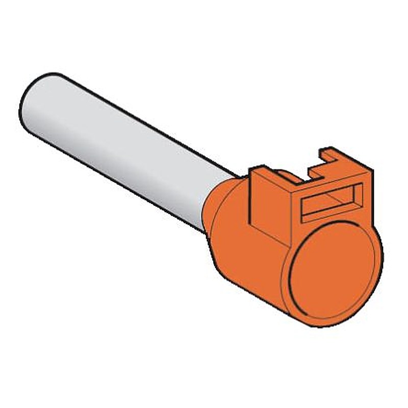 Schneider Electric, Linergy DZ5 Insulated Crimp Bootlace Ferrule, 18 mm Pin Length, 3.2 mm Pin Diameter, Orange from 12