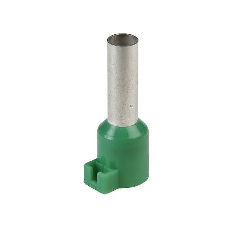 Schneider Electric, Linergy DZ5 Insulated Bootlace Ferrule, 11.5 mm Pin Length, 3.95 mm Pin Diameter, Green from 10 AWG
