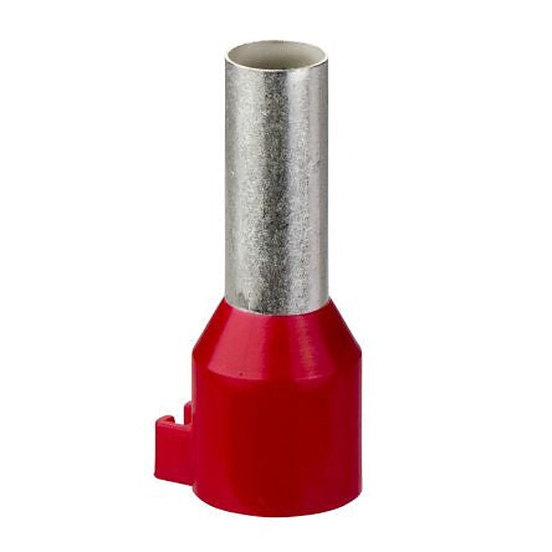 Schneider Electric, Linergy Insulated Cable End, 25 mm Pin Length, 8.7 mm Pin Diameter, Red from 2 AWG to 2 AWG Wire