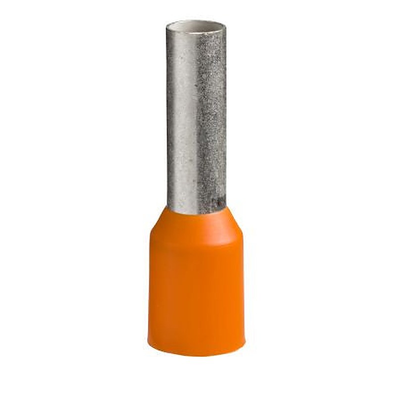Schneider Electric, Linergy DZ5 Insulated Crimp Bootlace Ferrule, 18 mm Pin Length, 3.2 mm Pin Diameter, Orange from 12