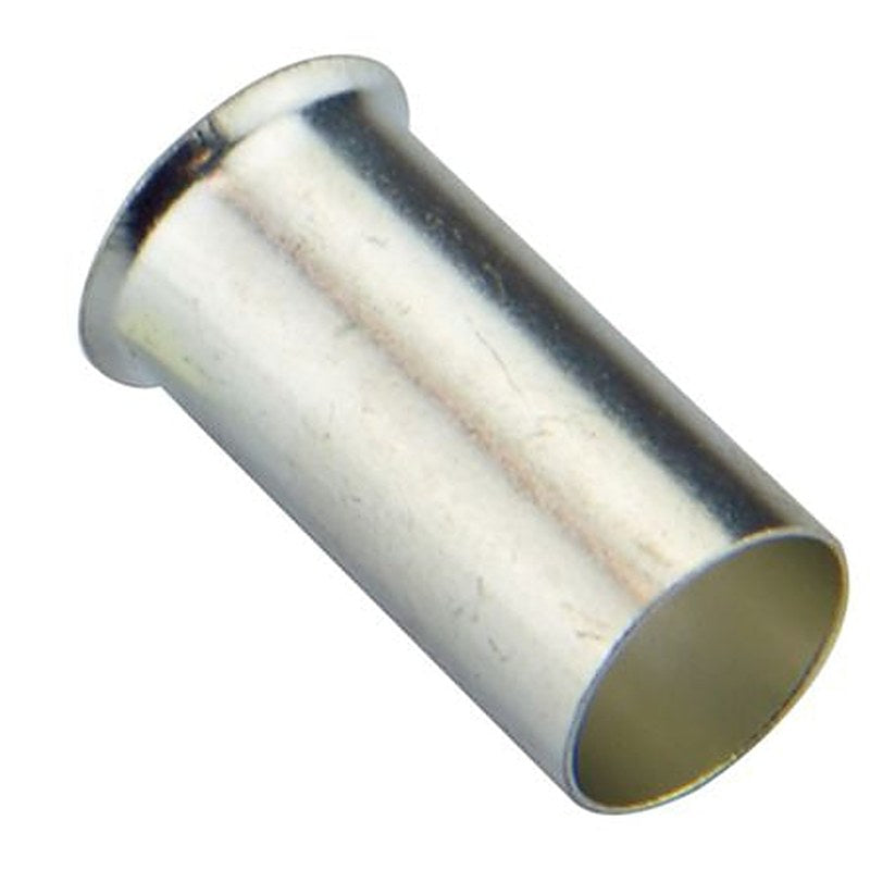 Schneider Electric, DZ5C Uninsulated Cable End, 18 mm Pin Length, 3.9 mm Pin Diameter, Grey from 10 AWG to 10 AWG Wire