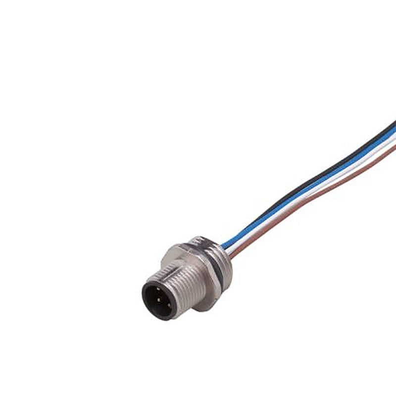 ifm electronic Circular Connector, 1 Contacts, Screw, M12 Connector, Plug, Male, IP67, E104 Series