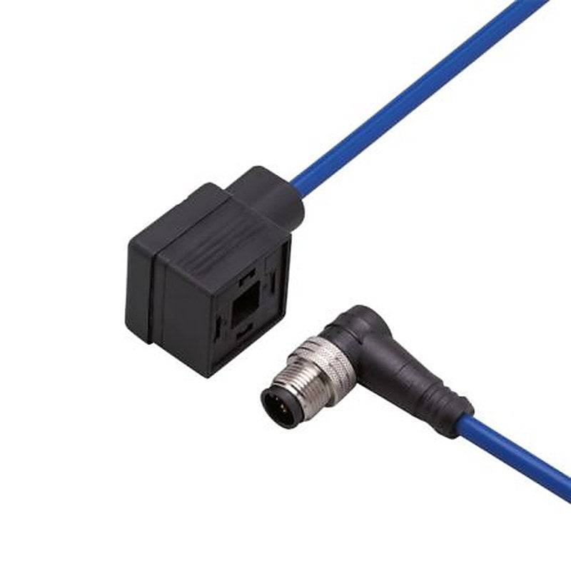 ifm electronic Male 1 way Right Angle to Female 1 way Valve Connector Actuator/Sensor Cable, 600 mm