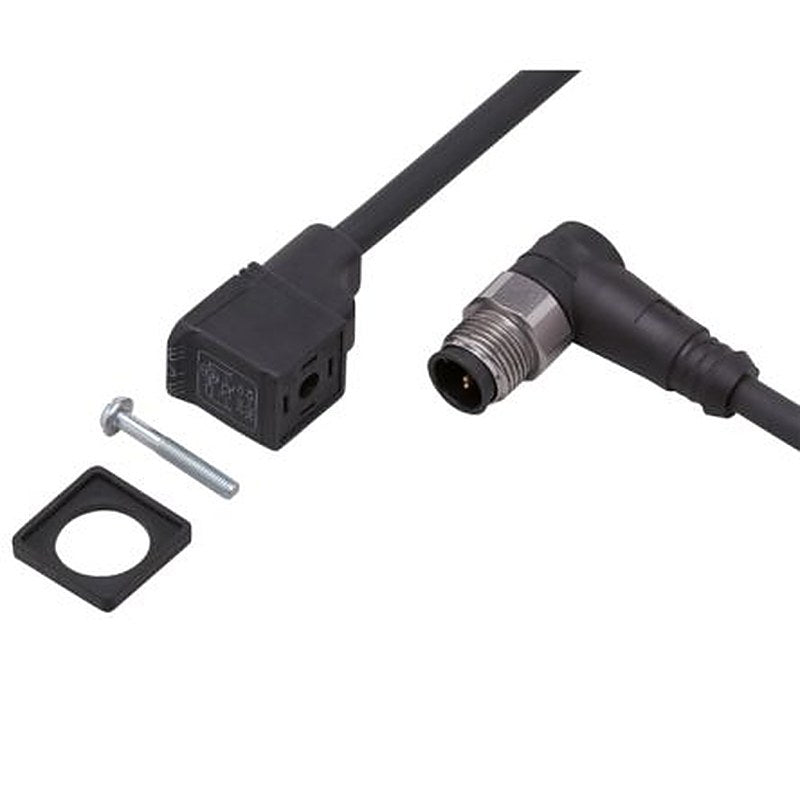 ifm electronic Male 1 way Right Angle to Female 1 way Valve Connector Actuator/Sensor Cable, 300 mm